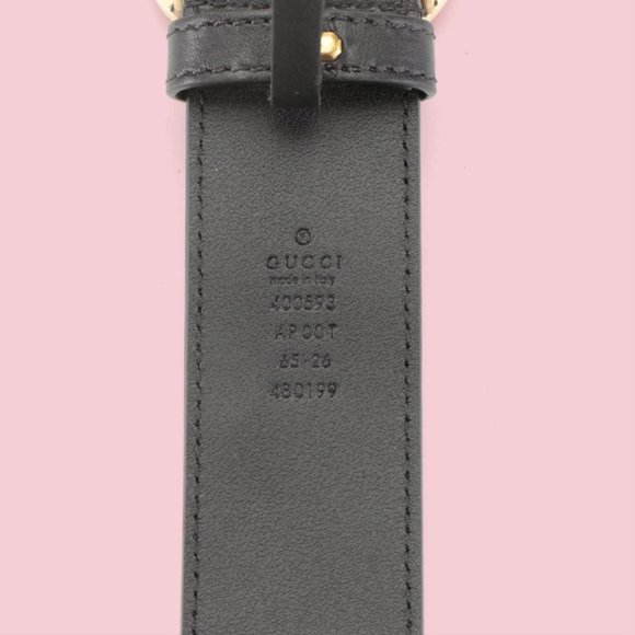 Gucci Re-Edition Wide Leather GG Belt - Picture 4 of 6